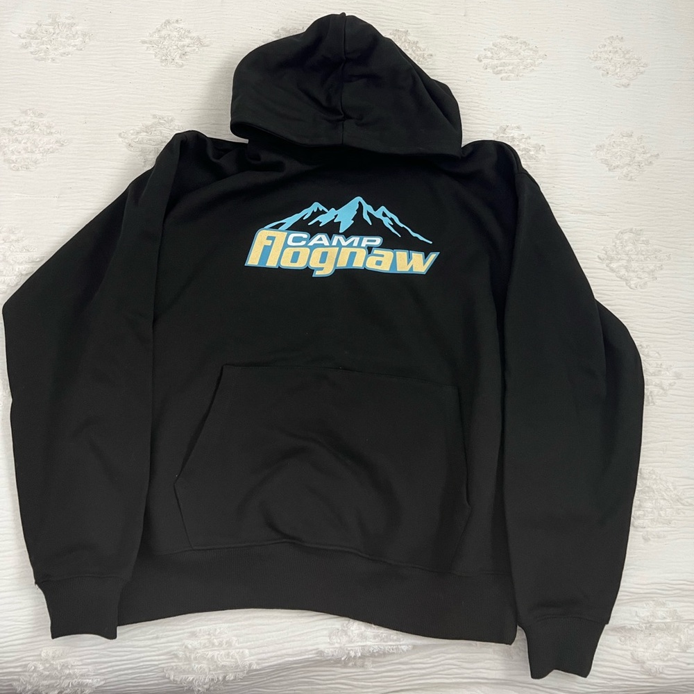 CAMP FLOG GNAW Festival Black Alpine Lineup Hoodie 2023 size Small